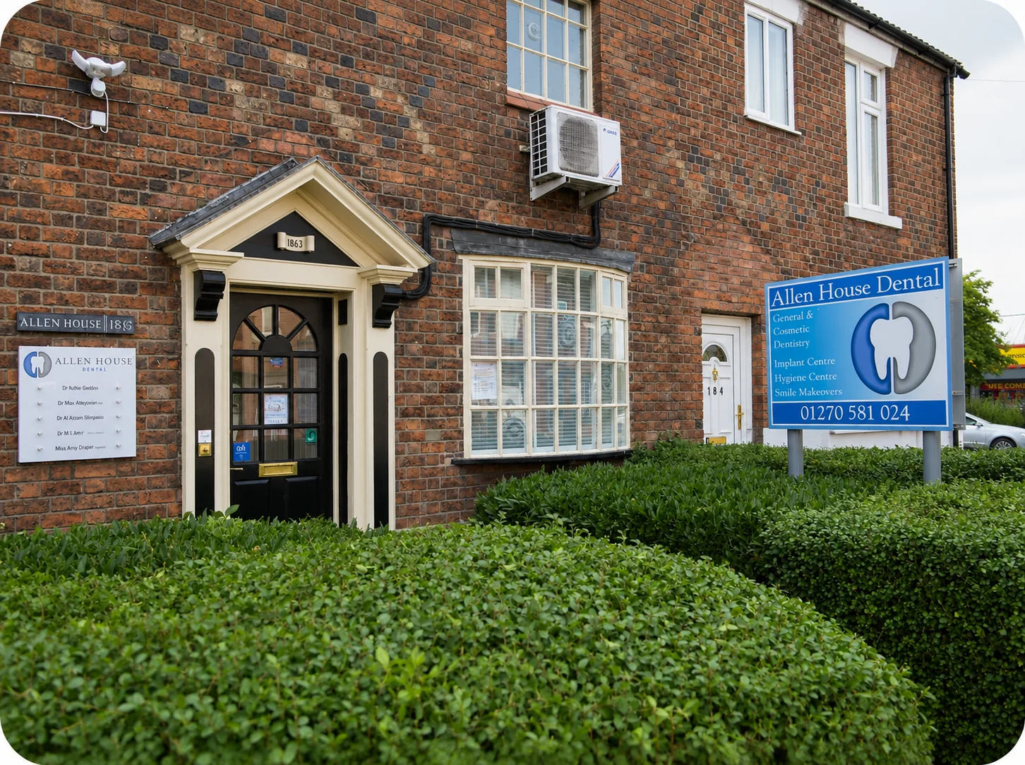 Exterior of Allen House Dental Crewe