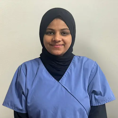 Aiswarya Theyyathu, trainee dental nurse at Allen House Dental in Crewe