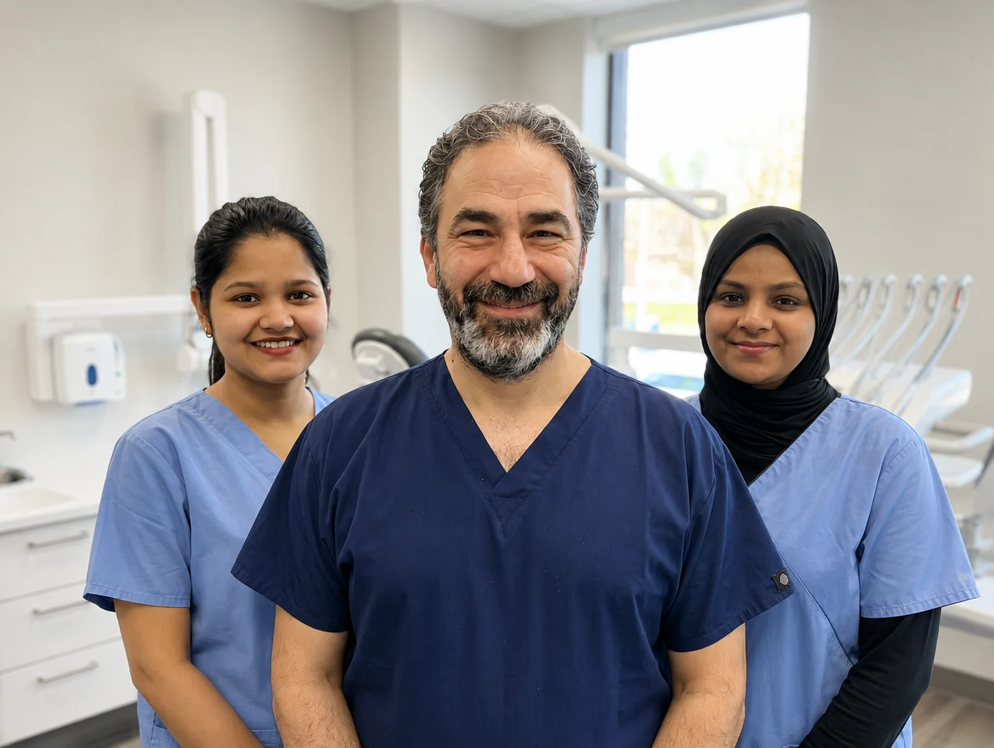 The clinical and support team at Allen House Dental in Crewe